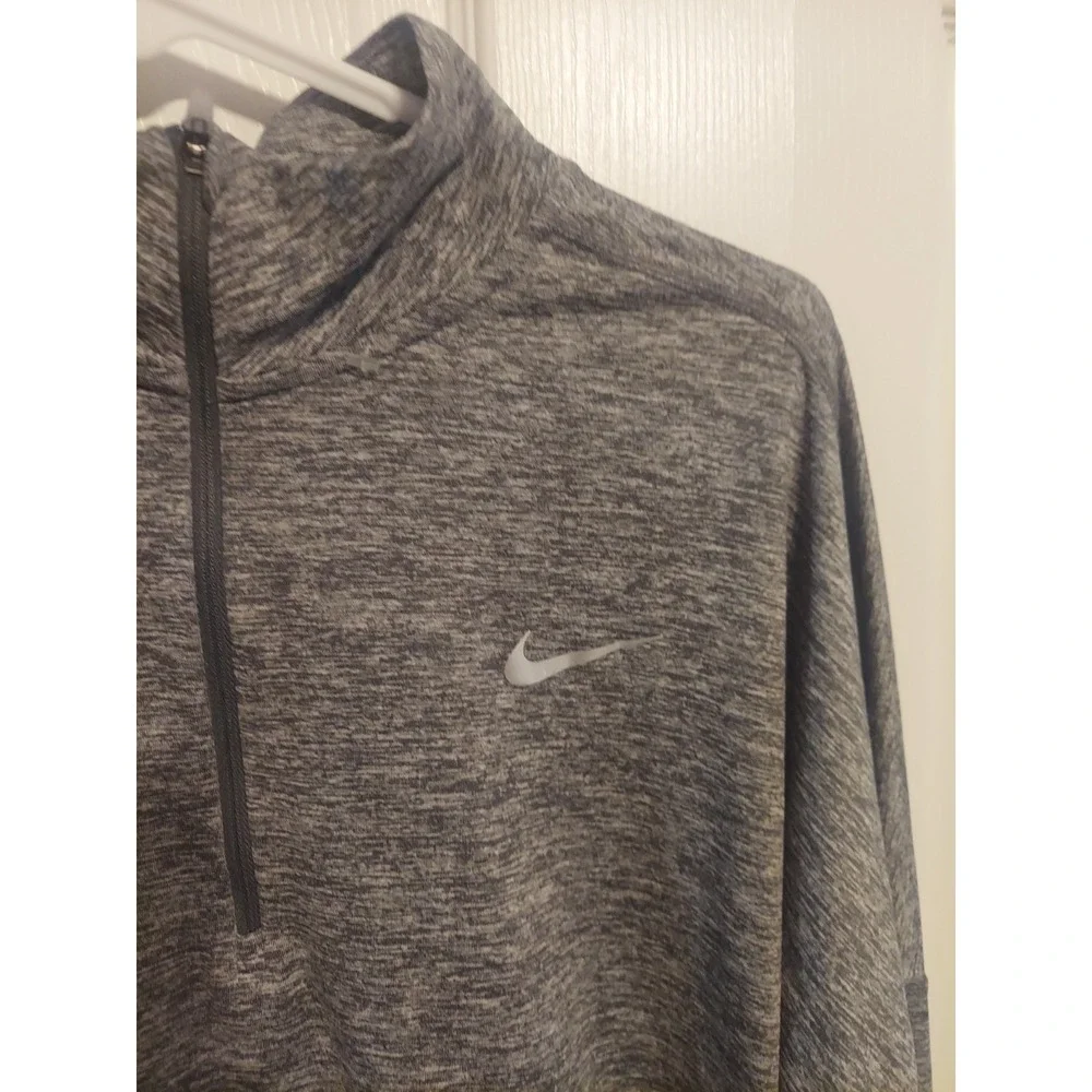 Nike Running Dri-Fit Grey Quarter Zip Pullover XL  Walking Crossfit Athletic - Picture 4 of 11